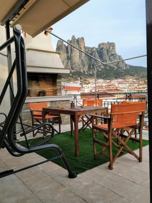 Best View Of Meteora In "Stavros Home" 卡兰巴卡 外观 照片